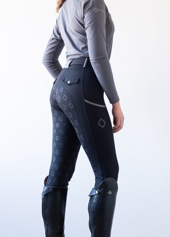 Galaxy Black Kinetix Hybrid Breeches - Equine Culture