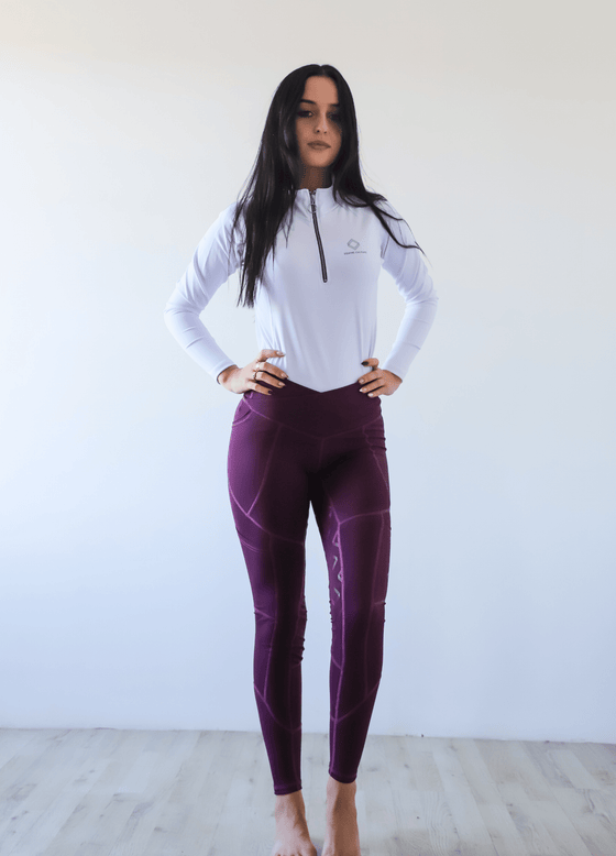 NEW Plum Range Tights - Equine Culture