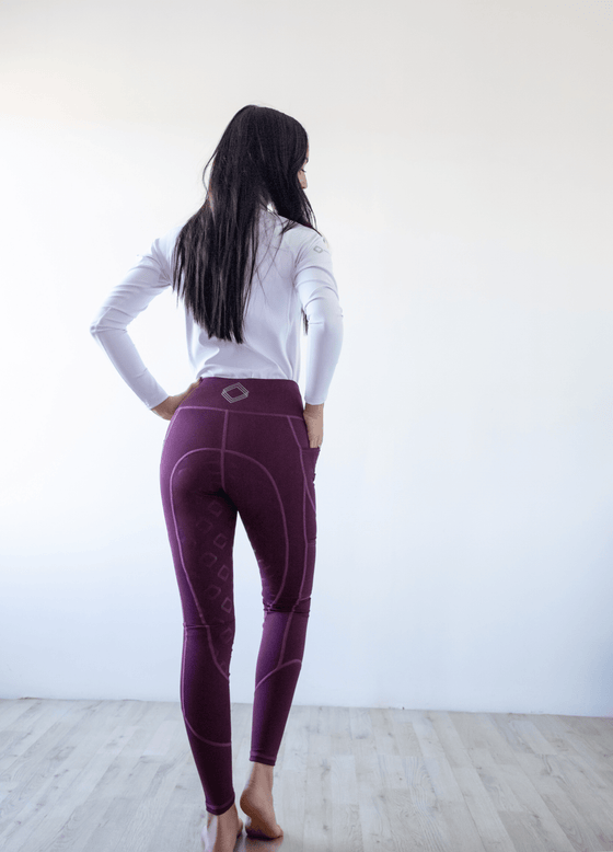 NEW Plum Range Tights - Equine Culture